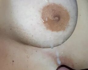 Cum on my wife big tits