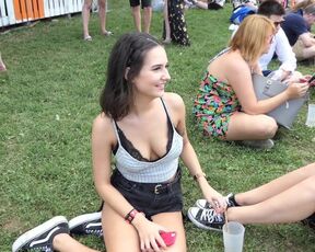 Downblouse at concert