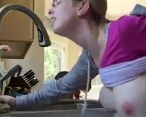 Fucking Friends Wife in Kitchen