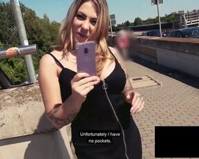 Hot German Slut Agrees To Fuck in Public!