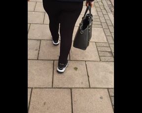 Step Mom in Leggings (Risky Street) Public fuck with Step Son