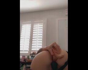 Homemade Anal Dildo Fucking with Vibrator