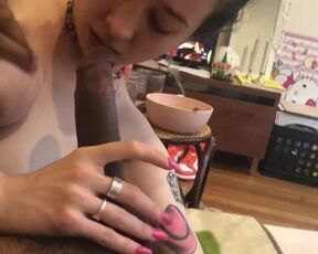 Neighbors Daughter Let’s me Cum in her Mouth