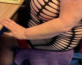 My BBW wife working from home