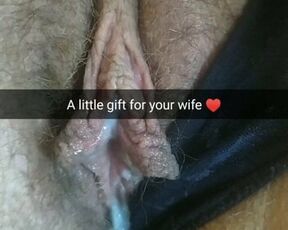 Stranger cum on my wife pussy! She bring this home after!