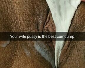 Your cheating wife’s pussy is the best cum dump for strangers!