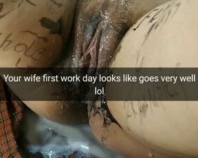 I sold my wife for a week for gangbang.. that her first day