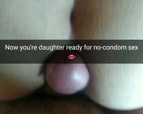 Stepdaddys old friend preparing teen girl for no-condom sex!