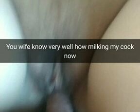 Your wife very good at riding cheating dicks to creampies!