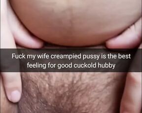 Fuck my wife after another man creampie feels good - Milky M