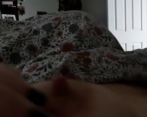 POV Husband eating my pussy, we'll I play with my big tits loud moaning