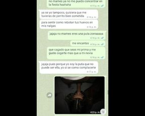 Mensajes de Whatsapp engaño a mi Novia en una Fiesta