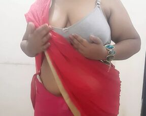 desi indian naughty horny wife saree show stripping part 1