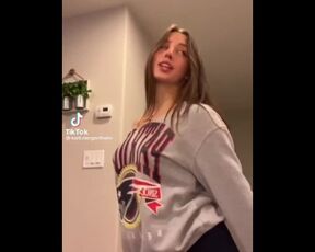 KARLI MERGENTHALER DOES A NAUGHTY TIKTOK DANCE