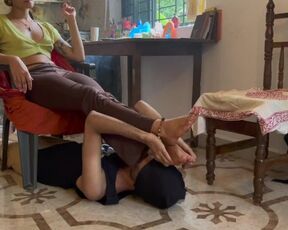 Foot Stool for Hot British Babe (Preview - Full Clips4Sale - IcedCoffee55)