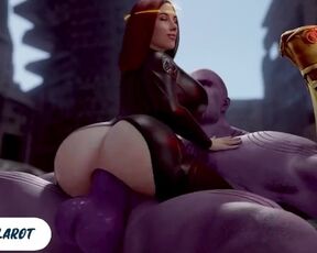 Futanari Thanos Girl Fucked Black Widow Huge Cock Until Cum