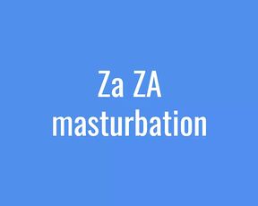 Za ZA masturbation with a big vibrator