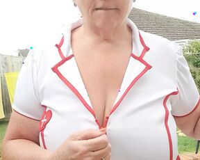 Nurse Joolz out in all her glory in the garden