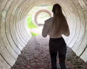 Petite blonde gives blowjob and gets fucked during a hike