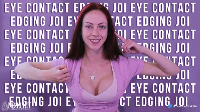 Eye Contact Edging JOI 2 by FemDom Goddess Nikki Kit