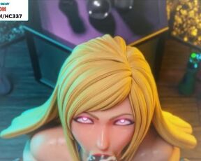 CYTE FUTANARI BLOWJOB HENTAI ANIMATED | BLONDE GIRL CUM ON FACE